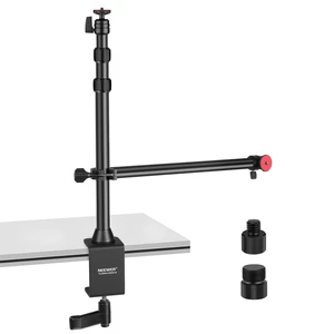 Camera Desk Mount with Overhead C Amera Mounting Arm and 1/4" Ball Head, 17" - 41" Adjustable Tabletop Light Stand with C Clamp for DSLR Camera, Ring Light, Webcam, Photo Video Shooting Camera Desk Mount with Overhead C Amera Mounting Arm and 1/4" Ball Head, 17" - 41" Adjustable Tabletop Light Stand with C Clamp for DSLR Camera, Ring Light, Webcam, Photo Video Shooting