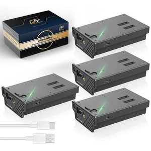 6000mAh Rechargeable Lithium Battery Pack for Reveal Trail Camera - Compatible with X, XB, SK, X Pro, Pro 3.0, X Gen 2.0/3.0 Hunting Accessories (4-Pack, USB-C Fast Charging) 6000mAh Rechargeable Lithium Battery Pack for Reveal Trail Camera - Compatible with X, XB, SK, X Pro, Pro 3.0, X Gen 2.0/3.0 Hunting Accessories (4-Pack, USB-C Fast Charging)