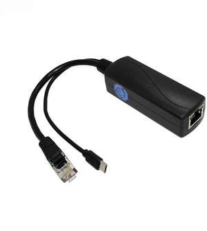 Gigabit Micro USB PoE Splitter 5V 3A, IEEE 802.3af/at Standard 10/100/1000Mbps for Raspberry Pi 4, Tablets, Dropcam Power Over Ethernet USB Splitter Adapter (USB0503G Black) Gigabit Micro USB PoE Splitter 5V 3A, IEEE 802.3af/at Standard 10/100/1000Mbps for Raspberry Pi 4, Tablets, Dropcam Power Over Ethernet USB Splitter Adapter (USB0503G Black)