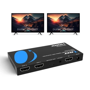 1x2 HDMI Splitter 4K@60Hz Audio Extract with CEC, Downscaler, HDCP 2.3 HDMI 2.0b Splitter 1 in 2 Out with 4K to 1080p Downscaling, HDR10+, Dolby Vision, Optical & 3.5mm Audio Out 1x2 HDMI Splitter 4K@60Hz Audio Extract with CEC, Downscaler, HDCP 2.3 HDMI 2.0b Splitter 1 in 2 Out with 4K to 1080p Downscaling, HDR10+, Dolby Vision, Optical & 3.5mm Audio Out