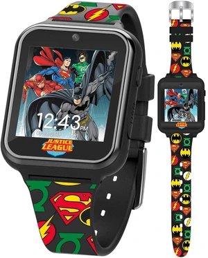 Justice League Kids Interactive Smart Watch with Touchscreen, Camera, Games, Pedometer, Alarm Fun Learning Digital Watch for Boys & Girls Superhero-Themed Silicone Strap Fits Wrists 5.5-8 Justice League Kids Interactive Smart Watch with Touchscreen, Camera, Games, Pedometer, Alarm Fun Learning Digital Watch for Boys & Girls Superhero-Themed Silicone Strap Fits Wrists 5.5-8