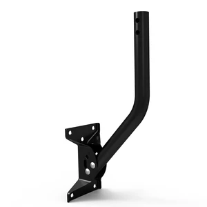 Antenna Mount J-Pipe 1.25x16.5in for Antenna, Weather Station Heavy-Duty 1.5mm Steel Mast, 2mm Bracket, Reversible 180° Pivot Lock fit Wall/Eave/Roof, Hardware Included, Powder-Coated Antenna Mount J-Pipe 1.25x16.5in for Antenna, Weather Station Heavy-Duty 1.5mm Steel Mast, 2mm Bracket, Reversible 180° Pivot Lock fit Wall/Eave/Roof, Hardware Included, Powder-Coated