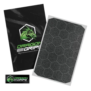 Black Rubber Grip Tape - 25 Precut 1" Hex Griptape Stickers (Pack of 1), Non-Slip Adhesive for Cell Phones, Controllers, Guns, and Mouse Grip Tape, Rubberized Durable Texture, Made in USA Black Rubber Grip Tape - 25 Precut 1" Hex Griptape Stickers (Pack of 1), Non-Slip Adhesive for Cell Phones, Controllers, Guns, and Mouse Grip Tape, Rubberized Durable Texture, Made in USA