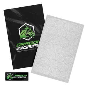 Clear Rubber Grip Tape - 25 Precut 1" Hex Griptape Stickers (Pack of 1), Non-Slip Adhesive for Cell Phones, Controllers, Guns, and Mouse Grip Tape, Rubberized Durable Texture, Made in USA Clear Rubber Grip Tape - 25 Precut 1" Hex Griptape Stickers (Pack of 1), Non-Slip Adhesive for Cell Phones, Controllers, Guns, and Mouse Grip Tape, Rubberized Durable Texture, Made in USA