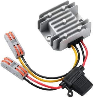 60W DC 9V-32V Step Down to 12V 5A Voltage Regulator for Golf Carts DC 24V Step Down to 12V 5A 60W Buck Converter with Fuse and Clamps, Power Supply Power Adapter for Golf Cart/Truck/RV/Solar 60W DC 9V-32V Step Down to 12V 5A Voltage Regulator for Golf Carts DC 24V Step Down to 12V 5A 60W Buck Converter with Fuse and Clamps, Power Supply Power Adapter for Golf Cart/Truck/RV/Solar
