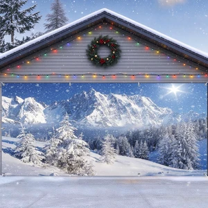 Christmas Garage Door Cover 7x16ft Winter Forest Garage Door Banner Winter Forest Garage Door Banner Dreamy Flying Snow Scene Snowy Pine Forest Wonderland Holiday Outdoor Christmas Decorations Christmas Garage Door Cover 7x16ft Winter Forest Garage Door Banner Winter Forest Garage Door Banner Dreamy Flying Snow Scene Snowy Pine Forest Wonderland Holiday Outdoor Christmas Decorations