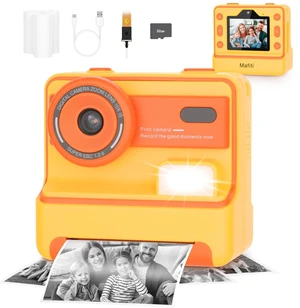 Kids Camera Instant Print,1080P Instant Camera for Kids,Selfie Digital Camera with 2.4 Inch Display 1200 mAh Battery,3-12 yrs Girls Boys Toys Presents for Birthday/Xmas/Holiday,Orange Kids Camera Instant Print,1080P Instant Camera for Kids,Selfie Digital Camera with 2.4 Inch Display 1200 mAh Battery,3-12 yrs Girls Boys Toys Presents for Birthday/Xmas/Holiday,Orange