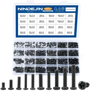650 pcs M1.4 M1.7 M2 M2.5 M3 Round Pan Head Laptop Mini Screw Kit Carbon Steel, Laptop Computer Screw, for Repairing Most Computers, for Sports Equipment; Lawnmowers; Blowers, Mini Screw Set 650 pcs M1.4 M1.7 M2 M2.5 M3 Round Pan Head Laptop Mini Screw Kit Carbon Steel, Laptop Computer Screw, for Repairing Most Computers, for Sports Equipment; Lawnmowers; Blowers, Mini Screw Set