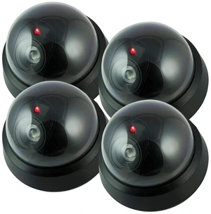 Enterprise Dummy Security Camera Fake Camera, Outdoors Dummy Dome Wireless Surveillance System with Motion Light Realistic Look with Flashing Red LED Light for Home or Business (Pack of 4) Enterprise Dummy Security Camera Fake Camera, Outdoors Dummy Dome Wireless Surveillance System with Motion Light Realistic Look with Flashing Red LED Light for Home or Business (Pack of 4)