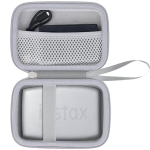 Hard Case for Fujifilm Instax Mini Link 3 2 1 Printer, White Portable Storage, Space For Charging Cable, Organized Interior, Secure Zippered Shell Hard Case for Fujifilm Instax Mini Link 3 2 1 Printer, White Portable Storage, Space For Charging Cable, Organized Interior, Secure Zippered Shell