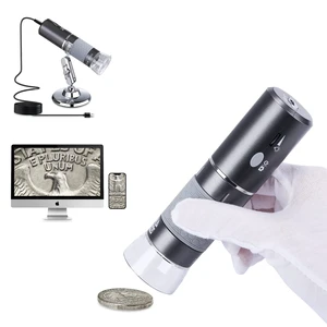 4K Digital Microscope for iPhone Android Phone and Windows Mac PC 3840x2160p Wireless Handheld Microscope Camera, Portable WiFi Microscope with Stand for Adults and Kids 4K Digital Microscope for iPhone Android Phone and Windows Mac PC 3840x2160p Wireless Handheld Microscope Camera, Portable WiFi Microscope with Stand for Adults and Kids