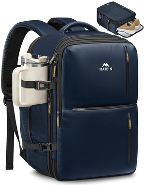 Personal Item Backpack 18x14x8, Expandable Underseat Travel Backpack Large Carry on Bag Luggage, Shoe Compartment Removable, TSA Approved, Fit 17.3 inch Laptop, For Frontier Airlines, Blue Personal Item Backpack 18x14x8, Expandable Underseat Travel Backpack Large Carry on Bag Luggage, Shoe Compartment Removable, TSA Approved, Fit 17.3 inch Laptop, For Frontier Airlines, Blue