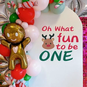 Oh What Fun It is to Be One Wall Decal - Christmas First Birthday Backdrop Decor,Little Reindeer Xmas Stickers, Merry Christmas Winter Onederland Decorations,Santa Stickers Party Supplies Oh What Fun It is to Be One Wall Decal - Christmas First Birthday Backdrop Decor,Little Reindeer Xmas Stickers, Merry Christmas Winter Onederland Decorations,Santa Stickers Party Supplies