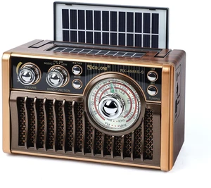 Portable AM FM Radios, Retro Radios with High-Powered Speakers, Support USB Power and Solar Panels Charging.Bluetooth TF Card (Coffee) Portable AM FM Radios, Retro Radios with High-Powered Speakers, Support USB Power and Solar Panels Charging.Bluetooth TF Card (Coffee)