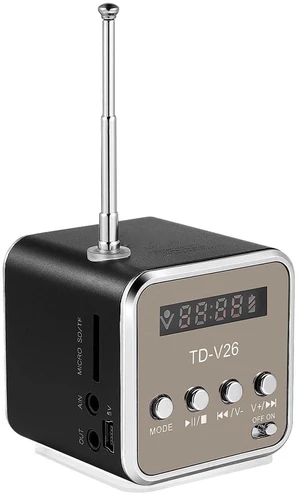 USB Music Player: Mini Speaker Digital Music Player MP3, Support Micro USB Disk, with Led Display for Outdoor Travel and Listening (Black) USB Music Player: Mini Speaker Digital Music Player MP3, Support Micro USB Disk, with Led Display for Outdoor Travel and Listening (Black)