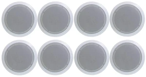 PDIC51RD 5.25 Inch 150W Flush-Mount in-Ceiling Speakers, White, 8-Pack Round In-Wall Design for Indoor Stereo Listening, Distributed Room Sound, Music Playback & Custom Interior Layouts PDIC51RD 5.25 Inch 150W Flush-Mount in-Ceiling Speakers, White, 8-Pack Round In-Wall Design for Indoor Stereo Listening, Distributed Room Sound, Music Playback & Custom Interior Layouts