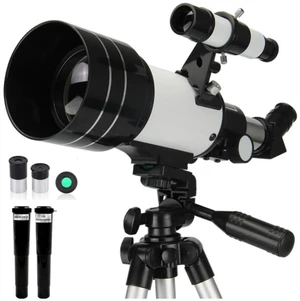 Astronomical Telescope, Focal Length 300, Aperture 70, Magnification 150 Objective Lens Focal Length 300,Max 150X,Equipped with a Finder Scope and a Tripod Astronomical Telescope, Focal Length 300, Aperture 70, Magnification 150 Objective Lens Focal Length 300,Max 150X,Equipped with a Finder Scope and a Tripod