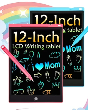 2 Pack LCD Writing Tablet, 12 inch Colorful Toddler Drawing Pad Doodle Board, Erasable Educational Toy Christmas Birthday Gift for 3 4 5 6 7 Year Old 2 Pack LCD Writing Tablet, 12 inch Colorful Toddler Drawing Pad Doodle Board, Erasable Educational Toy Christmas Birthday Gift for 3 4 5 6 7 Year Old