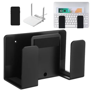 Universal Laptop Wall Holder with Hooks, Adjustable Wall Mount Metal Wall Organizer Stores Laptops, Keyboards, Tablets, Routers and Cables While Saving Desk Space Universal Laptop Wall Holder with Hooks, Adjustable Wall Mount Metal Wall Organizer Stores Laptops, Keyboards, Tablets, Routers and Cables While Saving Desk Space