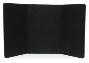 3Panel Tabletop Display Board, 72 x 36 Folding TriFold Presentation Board with Hook & Loop Fabric Black (3PTTBLACK) 3Panel Tabletop Display Board, 72 x 36 Folding TriFold Presentation Board with Hook & Loop Fabric Black (3PTTBLACK)