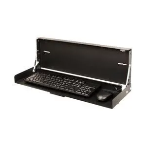 Folding Wall Mount for Full Size Keyboard Space Saving Design to Maximize Workspace Efficiency Folding Wall Mount for Full Size Keyboard Space Saving Design to Maximize Workspace Efficiency