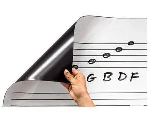 45.25" T x 45.25" W Rockin' Roll Up Dry Erase Music Staff Magnets by for Classrooms, Music Rooms, Teaching, Composing 45.25" T x 45.25" W Rockin' Roll Up Dry Erase Music Staff Magnets by for Classrooms, Music Rooms, Teaching, Composing