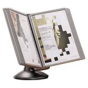 SHERPA Motion Desk Reference System - 10 Panels with Gray Borders - Desk Reference Organizer SHERPA Motion Desk Reference System - 10 Panels with Gray Borders - Desk Reference Organizer