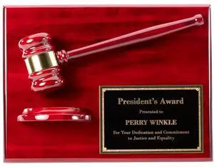 Custom Engraved Gavel Plaque Award | Free Engraving, 12x9 Inches, Metal Mounted Gavel, Brass Plate, Judges Board Members Chairpersons Auctioneers Custom Engraved Gavel Plaque Award | Free Engraving, 12x9 Inches, Metal Mounted Gavel, Brass Plate, Judges Board Members Chairpersons Auctioneers