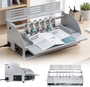 Upgrade 3-in-1 Electric Creasing Machine, Adjustable Speed 0-100r/min,110V, Business Card Cutter Upgrade 3-in-1 Electric Creasing Machine, Adjustable Speed 0-100r/min,110V, Business Card Cutter