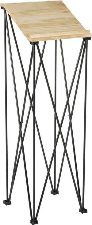 Portable Folding Lectern, Angled Top, Carrying Bag (Birch Wood and Metal) Portable Folding Lectern, Angled Top, Carrying Bag (Birch Wood and Metal)