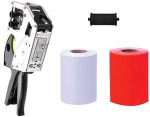 GL289/275 Labeling Gun - 8 Digits Top, 6 Digits Bottom, Includes 6,000 Labels & Free Ink Roller (White & Fluorescent Red) GL289/275 Labeling Gun - 8 Digits Top, 6 Digits Bottom, Includes 6,000 Labels & Free Ink Roller (White & Fluorescent Red)