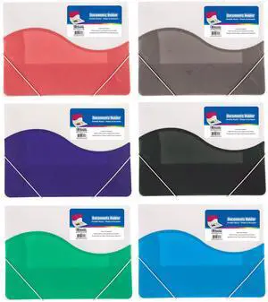 Document Holder w/Elastic Band, Letter Size, 72-Case | Safe PP, water-resistant, keeps papers flat Document Holder w/Elastic Band, Letter Size, 72-Case | Safe PP, water-resistant, keeps papers flat
