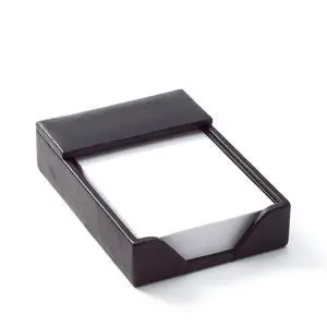 Black Onyx Classic Memo Pad Holder Leather Desk Note Holder with 210 Sheets Included, Compact Open-End Design & Microsuede Base for Home or Office Use Black Onyx Classic Memo Pad Holder Leather Desk Note Holder with 210 Sheets Included, Compact Open-End Design & Microsuede Base for Home or Office Use