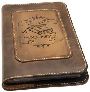 Real Leather NIV Large Print Bible. Option to Laser Engraved Name, Personalized Gift for Wedding, Baptism, Graduation or Birthday, Birthday or whatever occasion. Handmade in the USA Real Leather NIV Large Print Bible. Option to Laser Engraved Name, Personalized Gift for Wedding, Baptism, Graduation or Birthday, Birthday or whatever occasion. Handmade in the USA