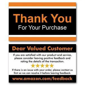 Amazon Thank You For Your Purchase Cards (2" x 3.5") - Package Inserts - Leave a Review & Feedback Request Link QR Code For Amazon Sellers - Thank You Cards Small Business - Shipping Insert (10000) Amazon Thank You For Your Purchase Cards (2" x 3.5") - Package Inserts - Leave a Review & Feedback Request Link QR Code For Amazon Sellers - Thank You Cards Small Business - Shipping Insert (10000)