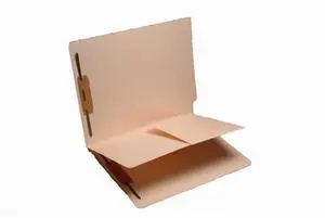 Manila Classification Folders - 11pt, 2 Top Fasteners & 1 Divider w/Pocket, 1/2"W Reinforced End Tab, Box of 40 Manila Classification Folders - 11pt, 2 Top Fasteners & 1 Divider w/Pocket, 1/2"W Reinforced End Tab, Box of 40