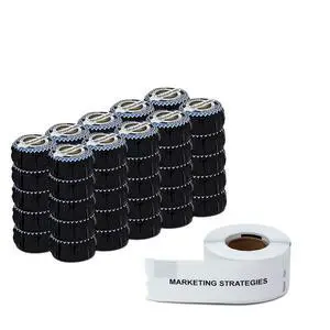 9/16 x 3-7/16 inch, White File Folder Labels, Compatible with 30327 (50 Rolls / 130 Labels Per Roll) 9/16 x 3-7/16 inch, White File Folder Labels, Compatible with 30327 (50 Rolls / 130 Labels Per Roll)