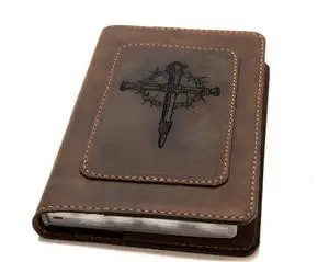 Real Leather NKJV Large Print Bible. Option to Laser engrave name, initials or logo. Personalized Gift for Wedding, Baptism, Graduation or Birthday. Handmade in the USA Real Leather NKJV Large Print Bible. Option to Laser engrave name, initials or logo. Personalized Gift for Wedding, Baptism, Graduation or Birthday. Handmade in the USA