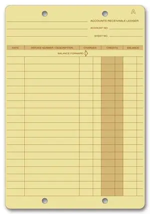 Ledger Cards 6 3/8 x 9 1/4" QTY 250 Ledger Cards 6 3/8 x 9 1/4" QTY 250