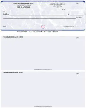 ABC Computer Checks Compatible w/QuickBooks, Checks on Top, Marble Blue (250 Sheets) ABC Computer Checks Compatible w/QuickBooks, Checks on Top, Marble Blue (250 Sheets)