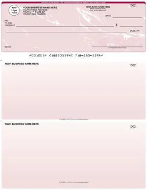 ABC Computer Checks Compatible w/Quick Books, Checks on Top, Red Marble (250 Sheets) ABC Computer Checks Compatible w/Quick Books, Checks on Top, Red Marble (250 Sheets)
