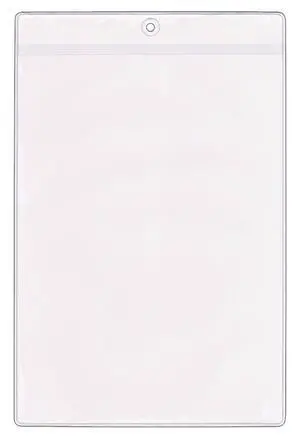 StoreSMART - 6 x 9 Job Ticket Holders 100-Pack - Vinyl Plastic - Open Short Side - HPE109S-100 StoreSMART - 6 x 9 Job Ticket Holders 100-Pack - Vinyl Plastic - Open Short Side - HPE109S-100