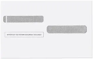 W-2 Tax Forms Double Window Security Envelopes, (Pack of 500 Envelope) W-2 Tax Forms Double Window Security Envelopes, (Pack of 500 Envelope)