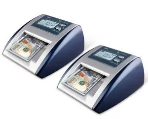 AccuBANKER D500 5-Point Automatic Counterfeit Bill & Value Money Detector Machine for Suspicious US Dollar Bills. Compact and Reliable, Commercial Grade, UL Listed (Pack of 2) AccuBANKER D500 5-Point Automatic Counterfeit Bill & Value Money Detector Machine for Suspicious US Dollar Bills. Compact and Reliable, Commercial Grade, UL Listed (Pack of 2)