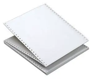 Continuous Computer Paper, Plain White, 1 Part, Removable 0.5 Inch Margins, 20 Lb. Stock, 9.5 x 11 Inches, 2200 Sheets (55091) Continuous Computer Paper, Plain White, 1 Part, Removable 0.5 Inch Margins, 20 Lb. Stock, 9.5 x 11 Inches, 2200 Sheets (55091)