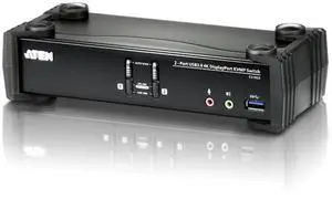ATEN CS1922 2-Port USB 3.0 4K DisplayPort KVMP Switch (Cables Included) MST DP++ HDMI DVI via DP to HDMI/DVI, DP++ Adapter ATEN CS1922 2-Port USB 3.0 4K DisplayPort KVMP Switch (Cables Included) MST DP++ HDMI DVI via DP to HDMI/DVI, DP++ Adapter
