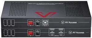 AV Access HDBaseT 3.0 HDMI KVM Extender, Uncompressed 4K@60Hz 4:4:4 Upto 330ft, Zero Latency, USB 2.0 Remote Control, HDR/Dolby Vision, Audio De-Embed, PoH, for Server Room, Gaming & AV Installations AV Access HDBaseT 3.0 HDMI KVM Extender, Uncompressed 4K@60Hz 4:4:4 Upto 330ft, Zero Latency, USB 2.0 Remote Control, HDR/Dolby Vision, Audio De-Embed, PoH, for Server Room, Gaming & AV Installations