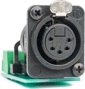 Sescom SES-ACON-105x 5-Pin XLR Female to 5-Position Phoenix Plug PCB Mounted Audio Adapters Sescom SES-ACON-105x 5-Pin XLR Female to 5-Position Phoenix Plug PCB Mounted Audio Adapters