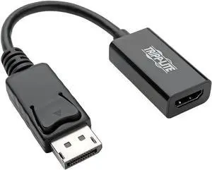 Tripp Lite DisplayPort to HDMI Adapter Converter 4K @ 60Hz, Latching Connector, DP 1.2 to HDMI 2.0 M/F, DP to HDMI (P136-06N-H2V2LB) Tripp Lite DisplayPort to HDMI Adapter Converter 4K @ 60Hz, Latching Connector, DP 1.2 to HDMI 2.0 M/F, DP to HDMI (P136-06N-H2V2LB)