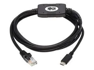Tripp Lite Eaton U209-006-RJ45XC USB-C to RJ45 Serial Rollover Cable, Compatible, 250 Kbps, 6 ft (1.8 m), Shielded PVC, Black, Cloud Care Pre-Configured Bundle Eligible (1 Pack) Tripp Lite Eaton U209-006-RJ45XC USB-C to RJ45 Serial Rollover Cable, Compatible, 250 Kbps, 6 ft (1.8 m), Shielded PVC, Black, Cloud Care Pre-Configured Bundle Eligible (1 Pack)